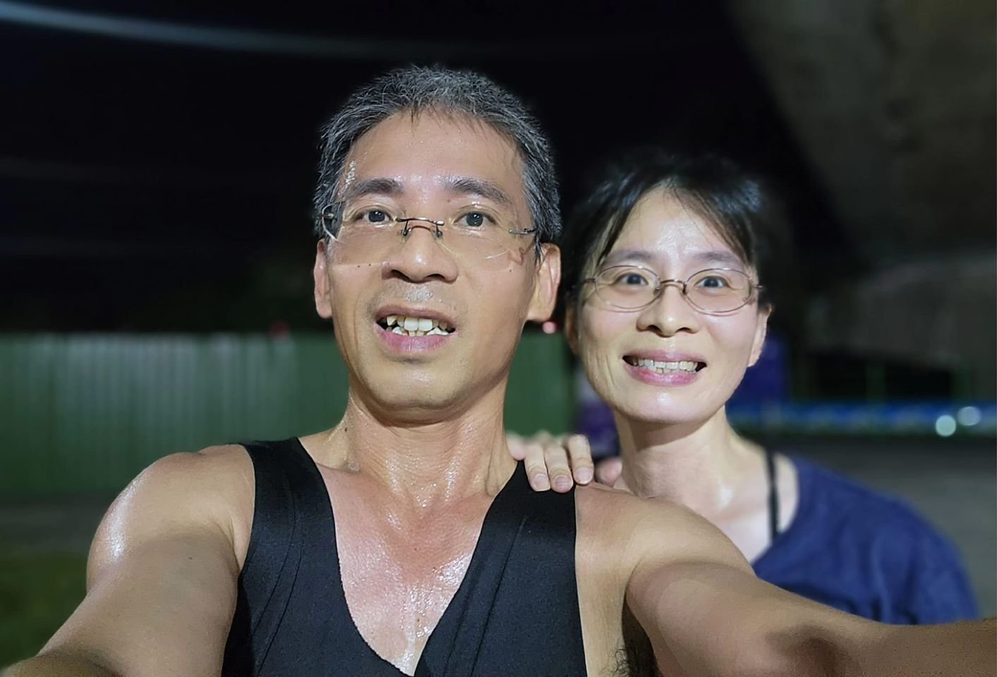 恭喜隊友完成人生第一次夜跑