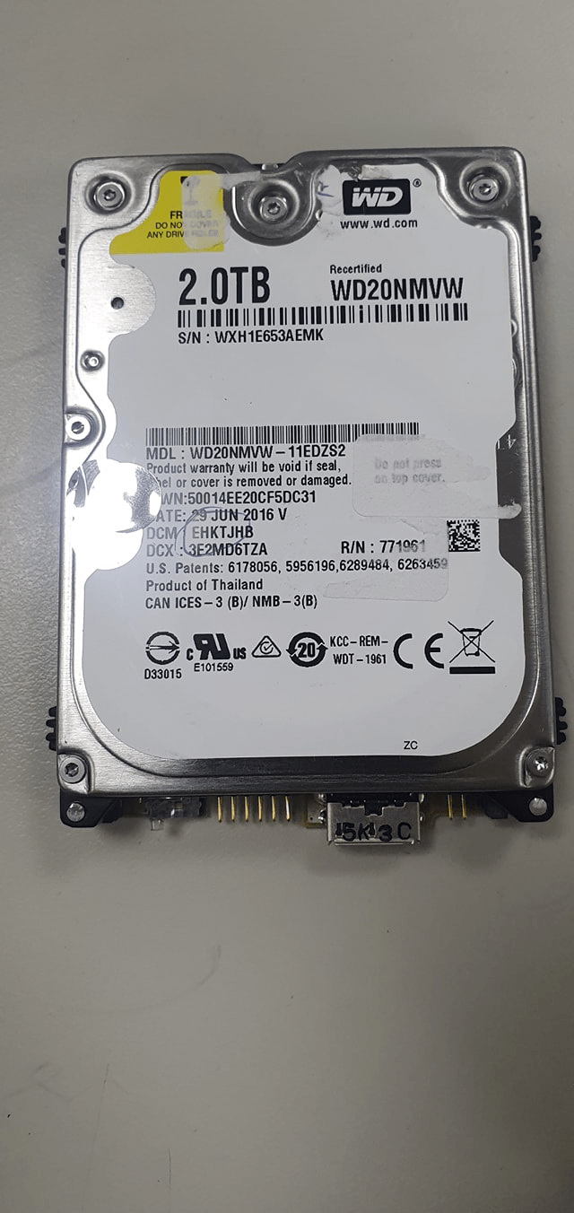 gg的硬碟拿回來了